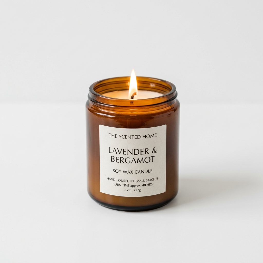 Lumânare Parfumată Ceară de Soia 100% Naturală